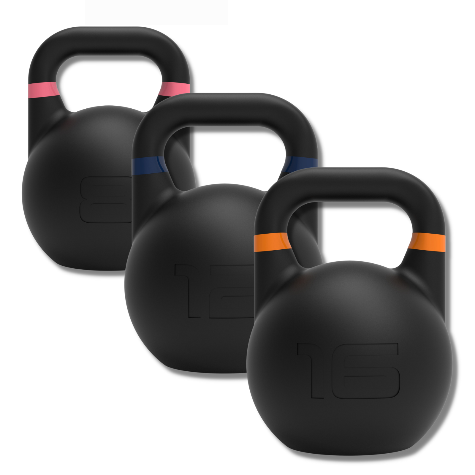 Rapid Motion Powder Coated Competition Kettlebell Sets-Gym Direct