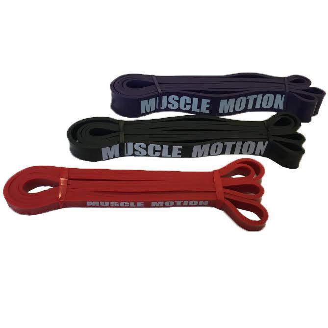 Muscle Motion Power Bands - 3 Pack | Gym Direct-Resistance Band Packages-Gym Direct