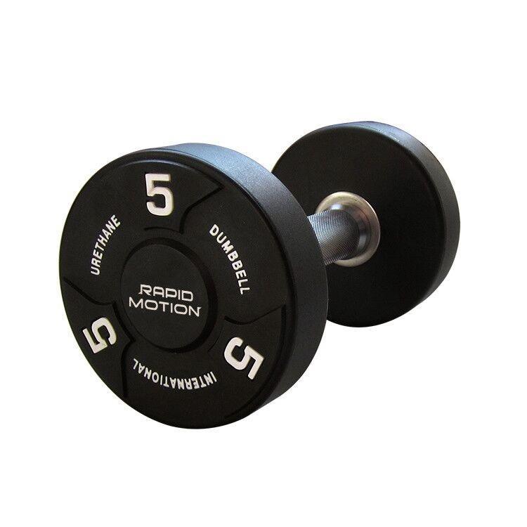 Rapid Motion International PU Dumbbells - 10 Pair Set | Gym Direct-Prostyle PU Dumbbell Package-Gym Direct