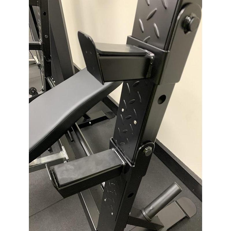 Squat Rack w Bench Press w Preacher Curl and Leg developer-Bench Press-Gym Direct
