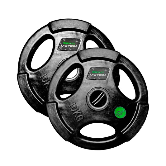 Rapid Motion Olympic Rubber Weight Plates (Pairs)-Olympic Rubber Coated Weight Plates-Gym Direct