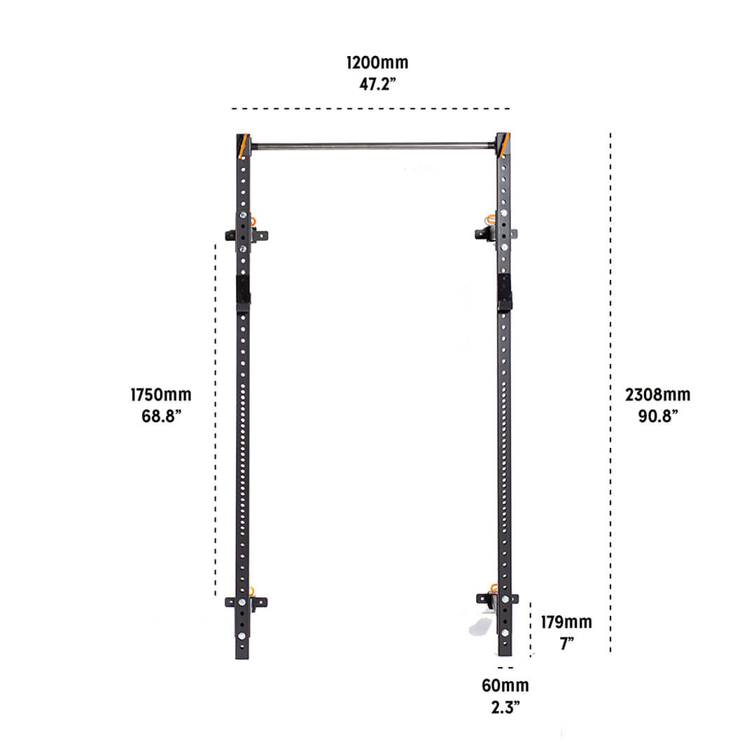 Muscle Motion Valor Wall Mounted Folding Squat Rack – Gym Direct